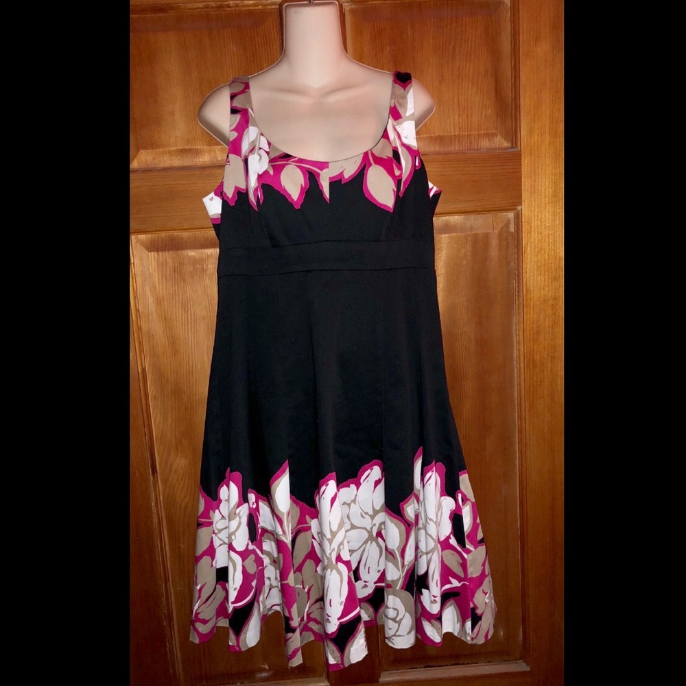 Nine West Tropical Dress Sz 12